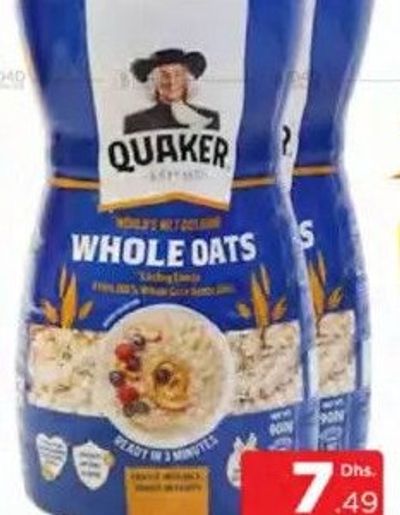 Quaker Whole Oats Flakes 400gm/pc