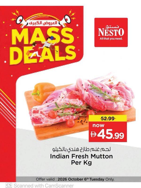 Mass Deals from Nesto until 6th October