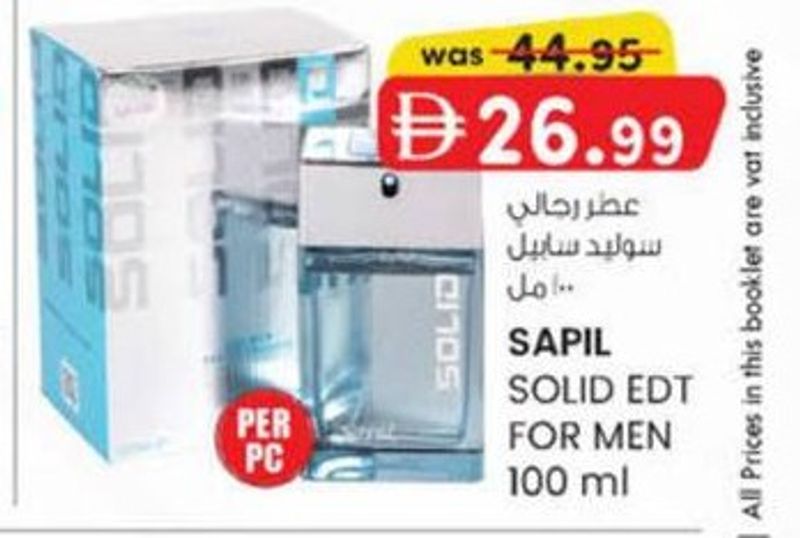 SAPIL SOLID EDT FOR MEN 100 ml