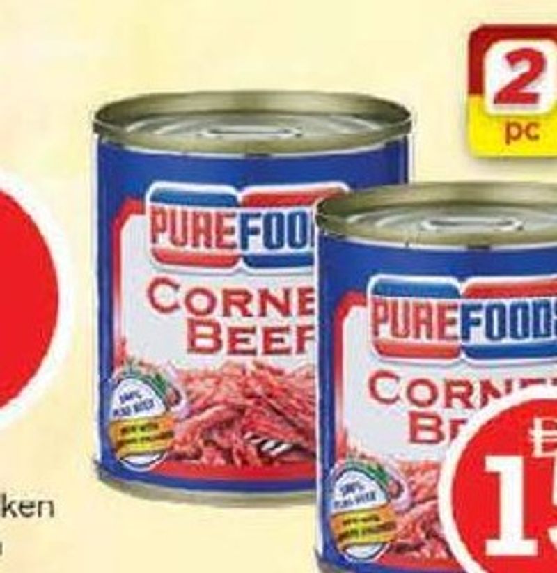 Purefood Corned Beef 2x210gm