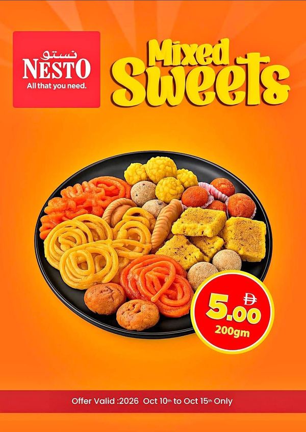 Mixed Sweets from Nesto until 15th October