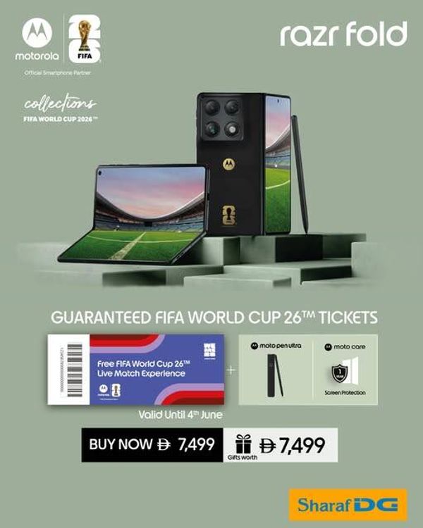 Motorola RAZR Fold Sale from Sharaf DG until 8th June