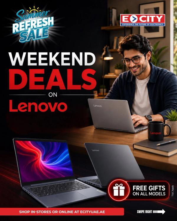 Weekend Deals On Lenovo from ECity until 8th June