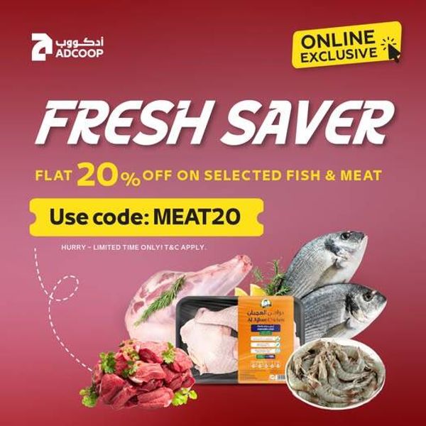 Enjoy A Fresh 20% OFF On Fish & Meat