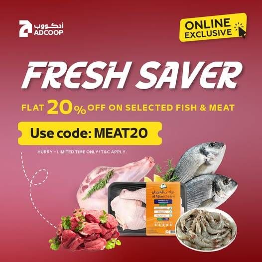 Enjoy A Fresh 20% OFF On Fish & Meat