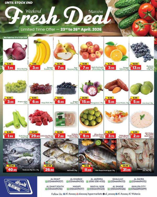 Fresh Deals from RAK National Markets until 26th April