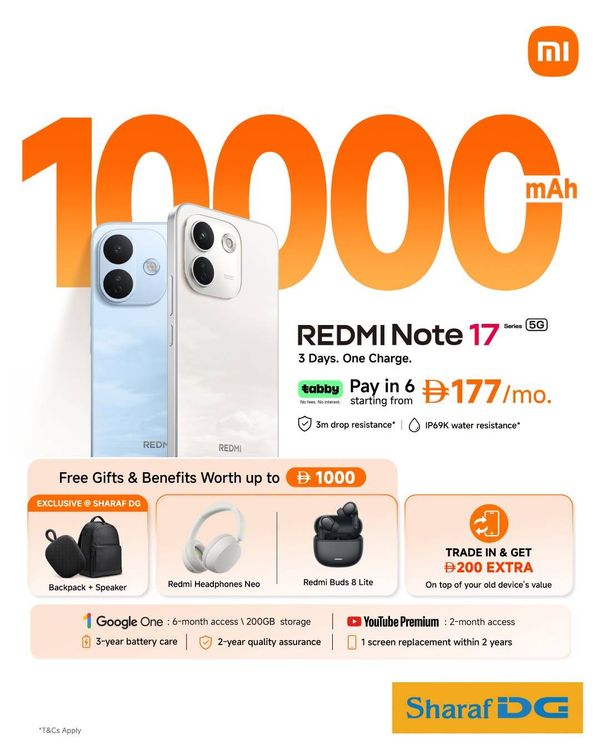 3 Days Deal from Sharaf DG until 27th September