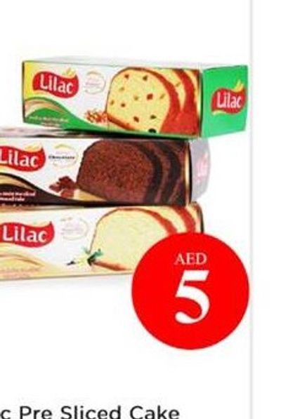 Lilac Pre Sliced Cake Asstd 220gm