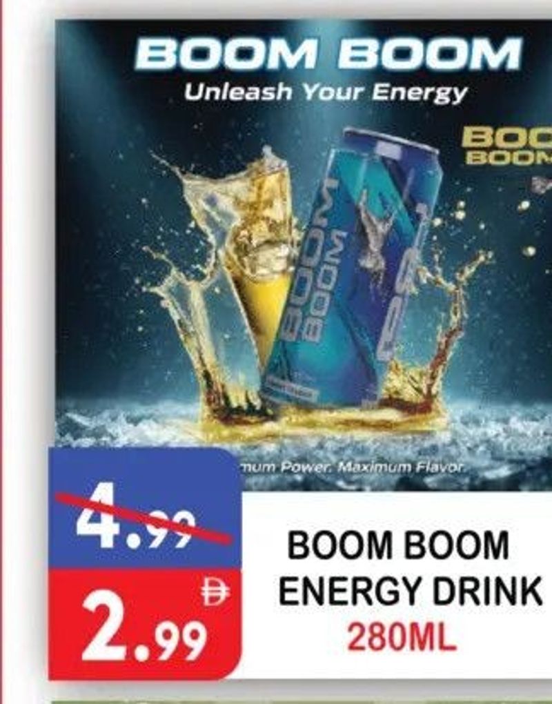 BOOM BOOM ENERGY DRINK 280ML