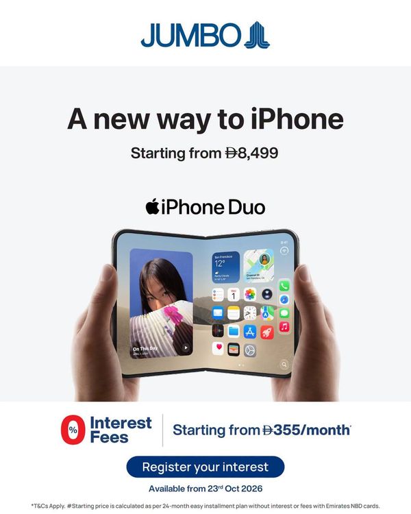 Sale On iPhone Duo from Jumbo until 23rd October