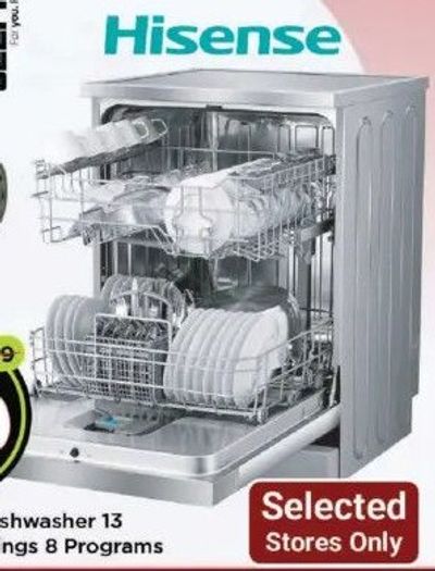 Hisense Dishwasher 13 Place Settings 8 Programs