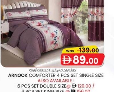 ARNOOK COMFORTER 4 PCS SET SINGLE SIZE