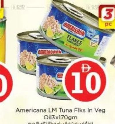 Americana LM Tuna Flakes In Veg Oil 3x170gm