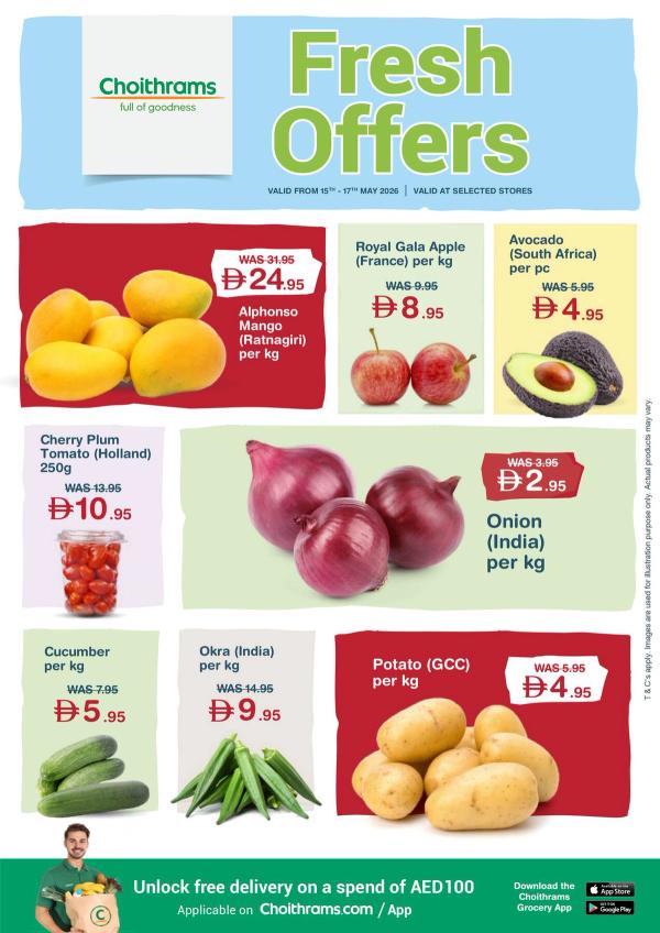 Fresh Offers from Choithrams until 17th May