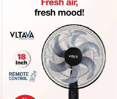 Viltava Stand Fan with Remote 18 Inch