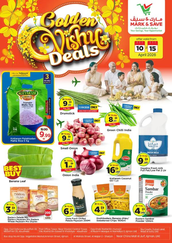 Golden Vishu Deals from Mark & Save until 15th April