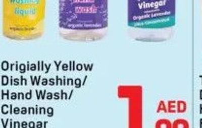 Originally Yellow Dish Washing/Hand Wash/Cleaning Vinegar 1x470ml