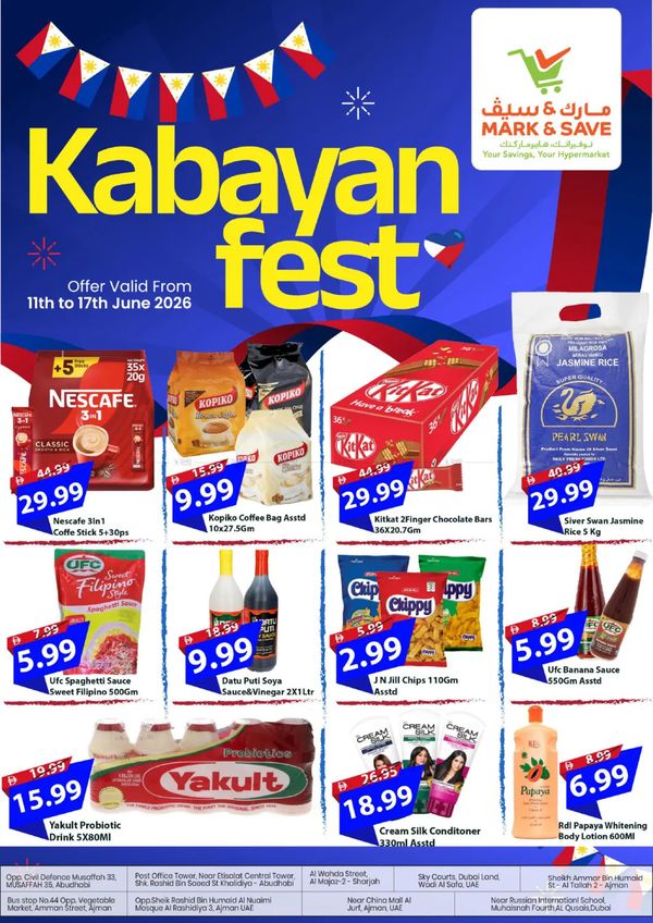 Kabayan Fest from Mark & Save until 17th June