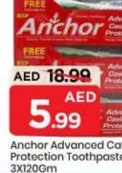 Anchor Advanced Cavity Protection Toothpaste 3X120Gm