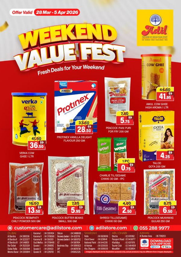Weekend Value Fest Deals from Al Adil until 5th April