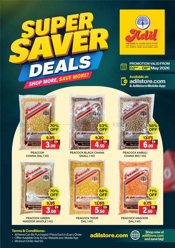 Super Saver Deals from Al Adil until 8th May