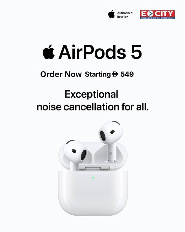 Sale On AirPods 5 from ECity until 30th September