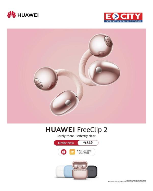Sale On  HUAWEI FreeClip 2 from ECity until 15th July