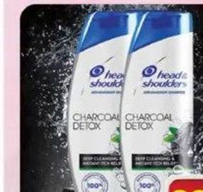 HEAD&SHOULDER SHMP OXYGENATED CHARCOAL DETOX 375ML X 2