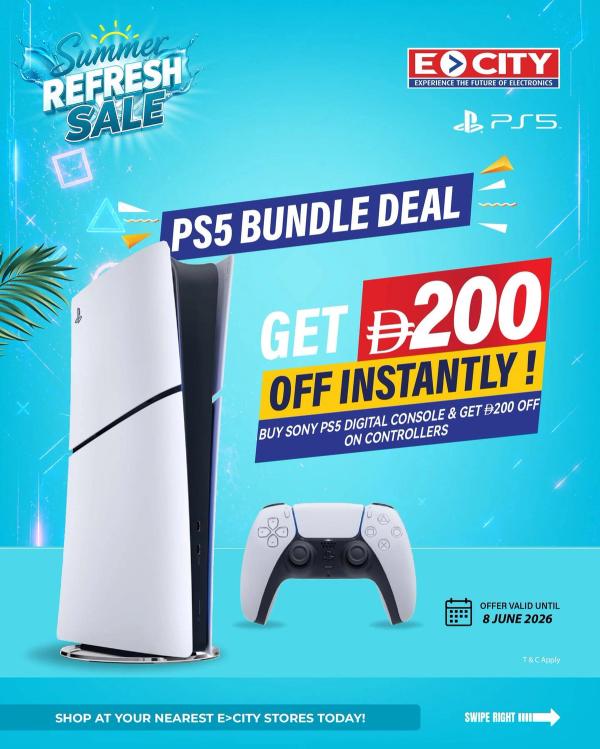 PS5 Bundle Deal from ECity until 8th June