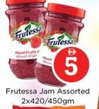 Frutessa Jam Assorted 2x420/450gm