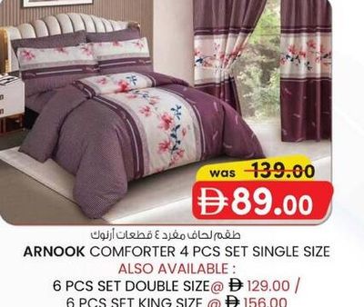 ARNOOK COMFORTER 4 PCS SET SINGLE SIZE
