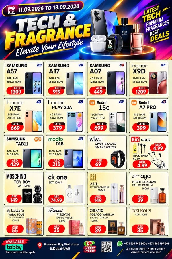 Tech & Fragrance from Shaklan until 13th September