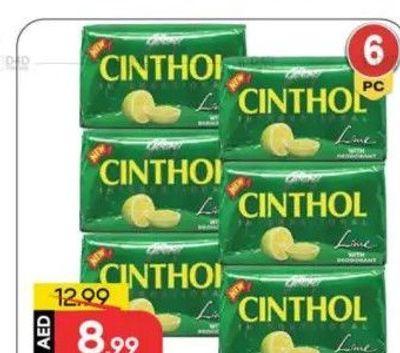 Cinthol Soap 6X125Gm Lime