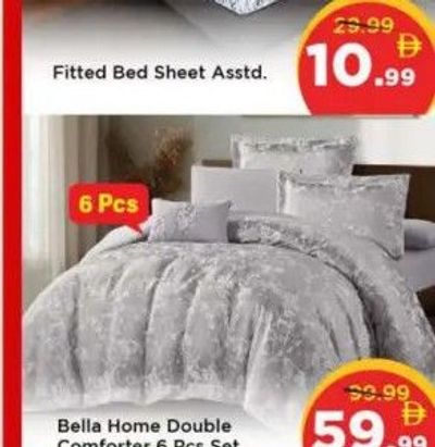 Bella Home Double Comforter 6 Pcs Set