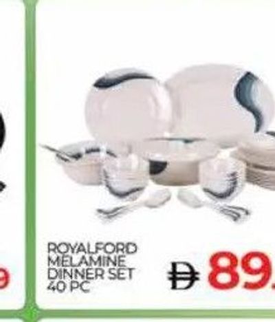 Royalford Melamine Dinner Set 40 PC