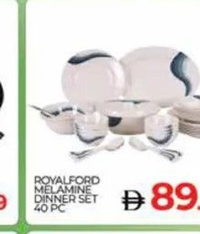 Royalford Melamine Dinner Set 40 PC