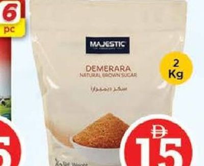 Majestic Demerara Brown Sugar 2Kg