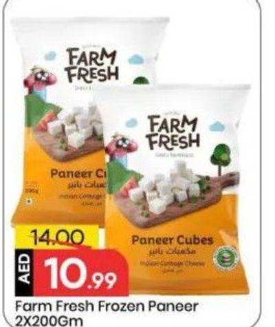 Farm Fresh Frozen Paneer 2X200Gm