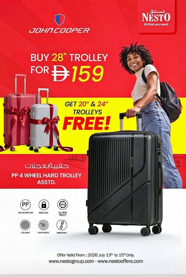 Trolley Deal from Nesto until 15th July
