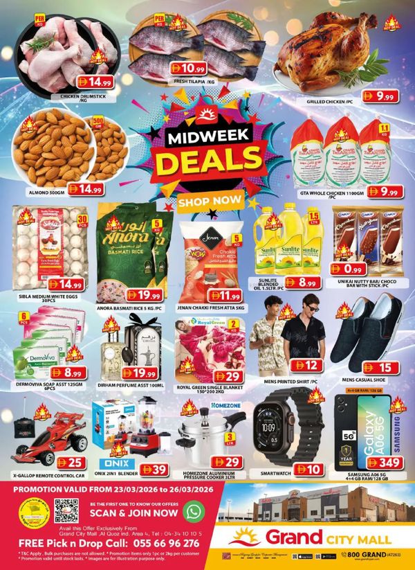 Midweek Deals - Grand City Mall from Grand Hypermarket until 26th March