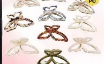 Evi Ladies Metal Hairclip Single Asstd