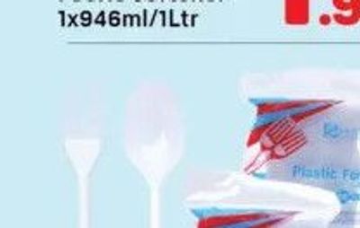 Saada Plastic Fork/Spoon 1x50pcs