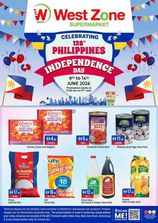 Philippine Independence Day from West Zone until 14th June
