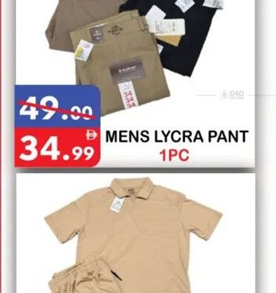 Mens Lycra Pant 1PC
