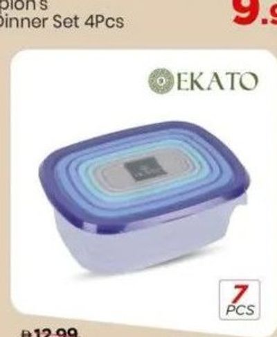 Ekato Plastic Container Asstd 7Pcs