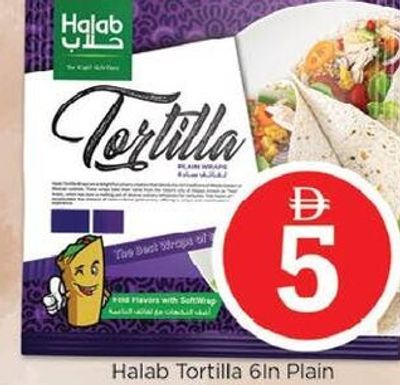 Halab Tortilla 6in Plain 270gm