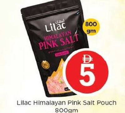 Lilac Himalayan Pink Salt Pouch 800gm
