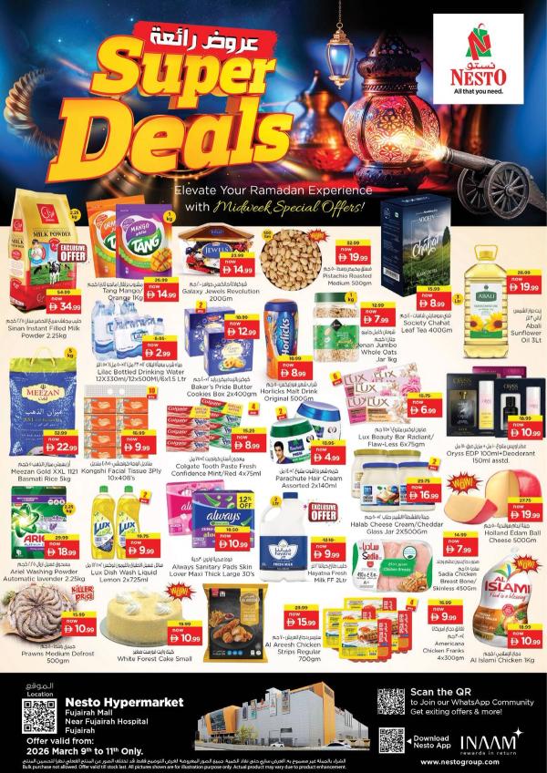 Midweek Deals - Fujairah from Nesto until 11th March