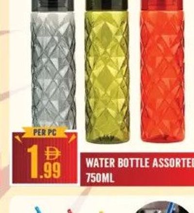Water Bottle Assorted 750ml