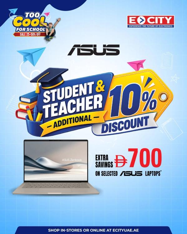 Student & Teacher from ECity until 31st August
